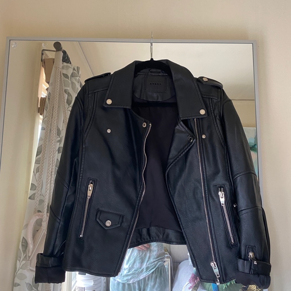 BLANK NYC leather Moto Jacket